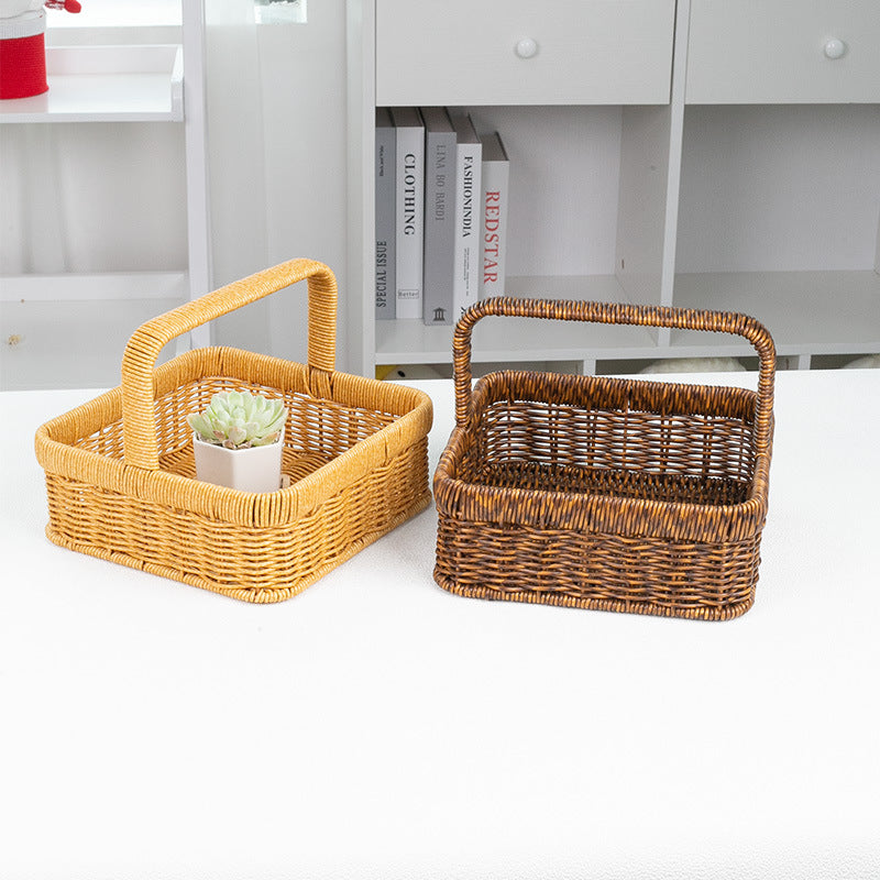 Handcrafted Natural Fiber Storage Basket Stornfield