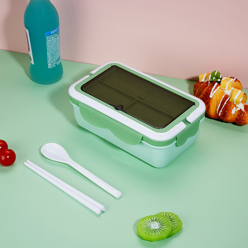 Multi-Compartment Lunch Box with Utensils