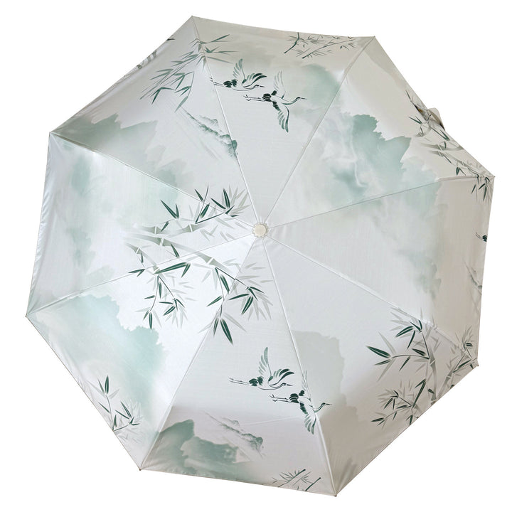Women's shopping bag with integrated foldable umbrella Stornfield