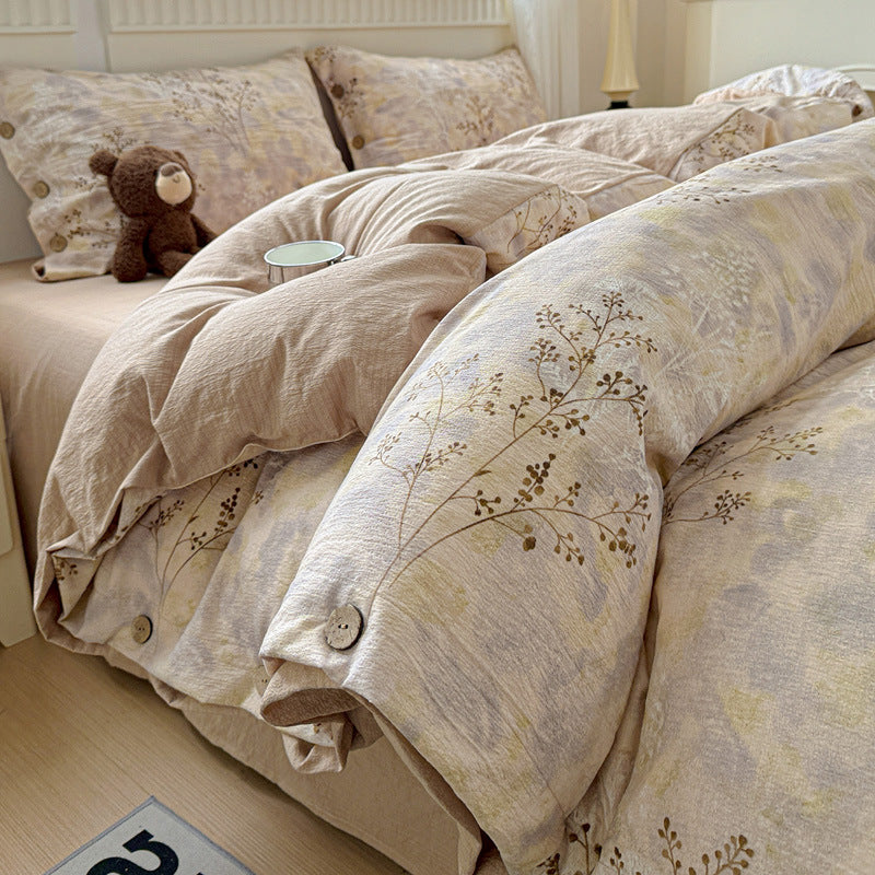Floral Embroidered Bedding Set