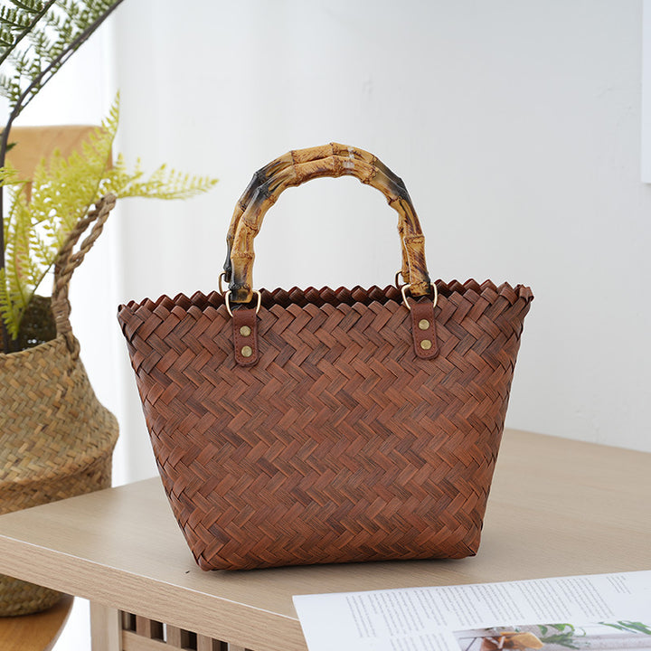 Handbag Made of Woven Bast Stornfield