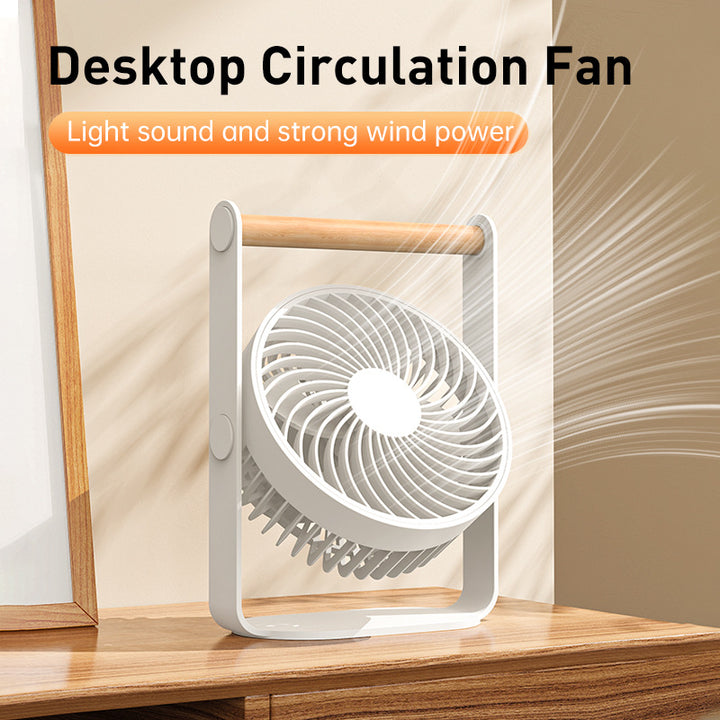 Women's portable design fan with wooden handle Stornfield