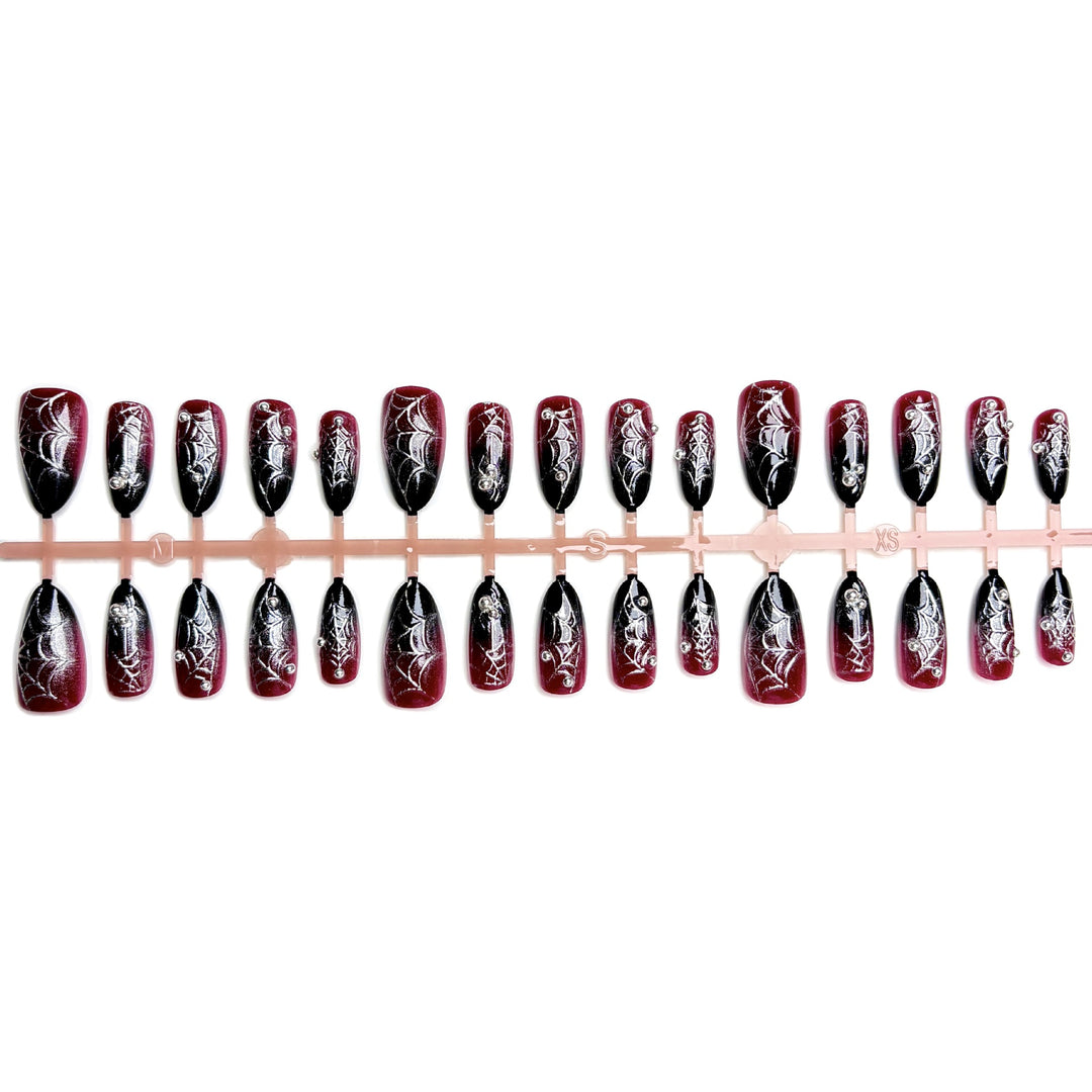 Halloween-Themed Press-On Nail Art