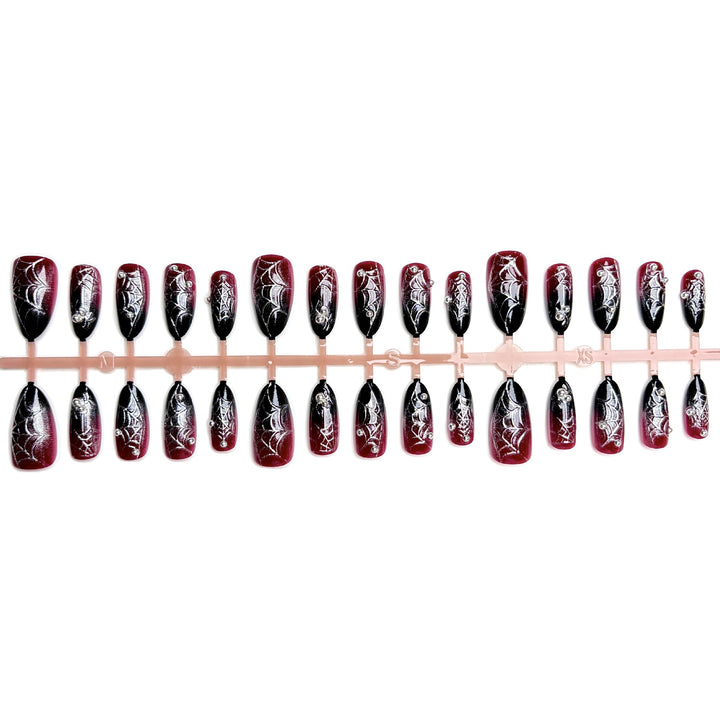 Halloween-Themed Press-On Nail Art