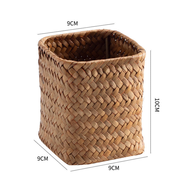 Handcrafted Square Wicker Storage Container Stornfield