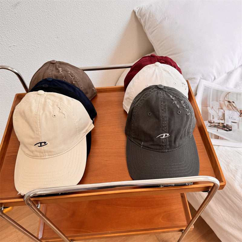 Men's Distressed Cotton Baseball Cap Stornfield