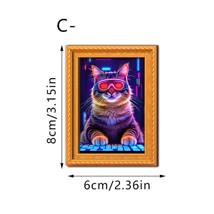 Decorative cat art with futuristic design Stornfield