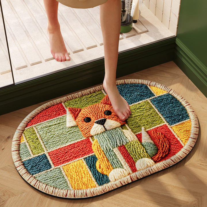 Textured Reversible Bath Rug