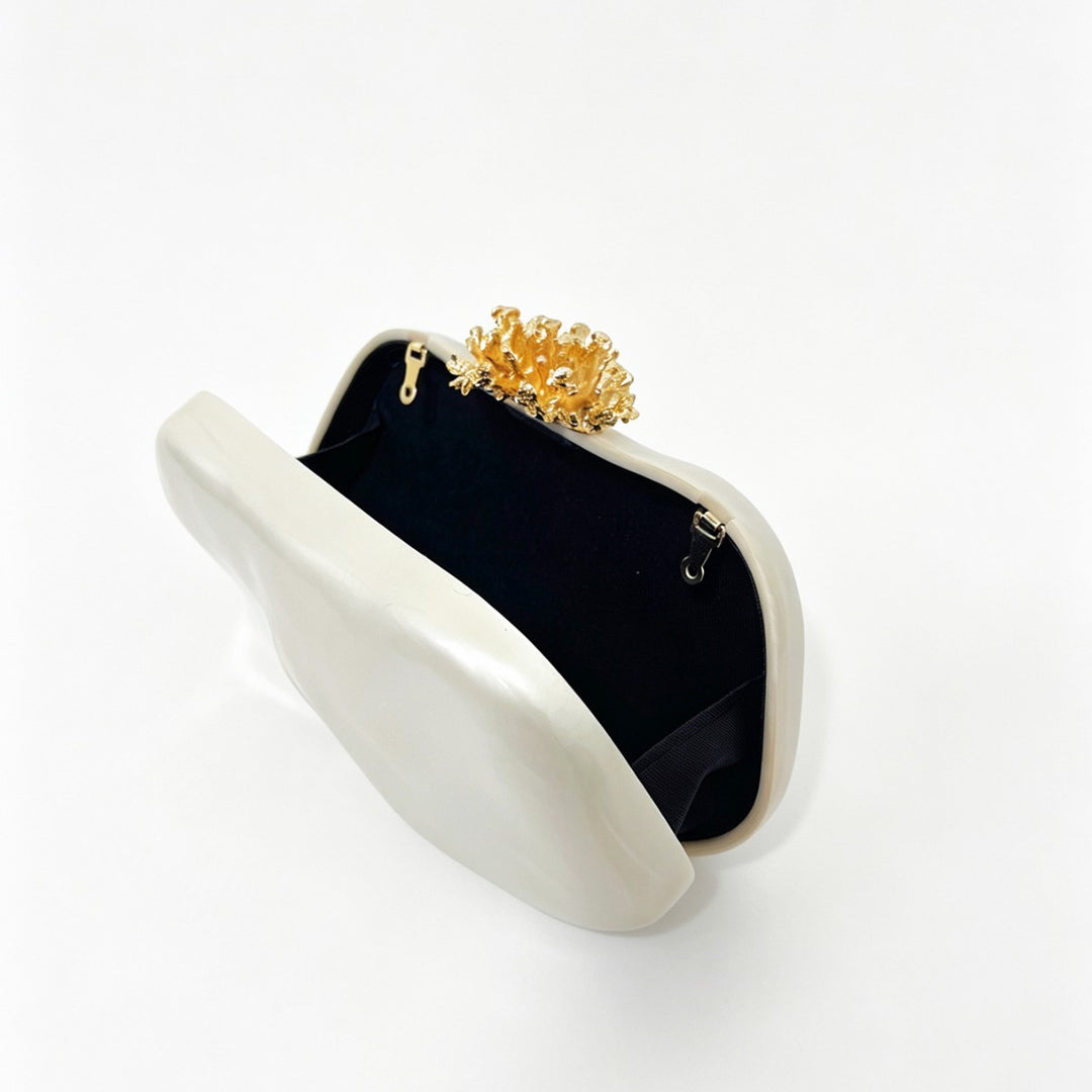 Sculpted Clutch Bag