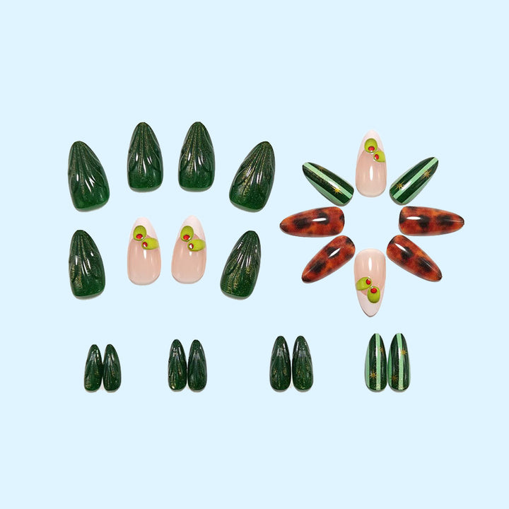Artificial nails with creative geometric design Stornfield