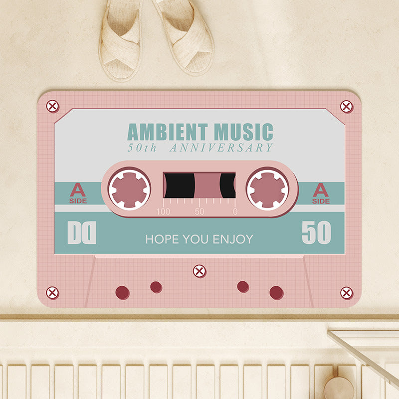 Retro Cassette Tape Bath Mat Stornfield