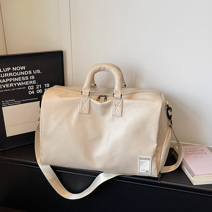 Stylish Leather Travel Duffel Bag Stornfield