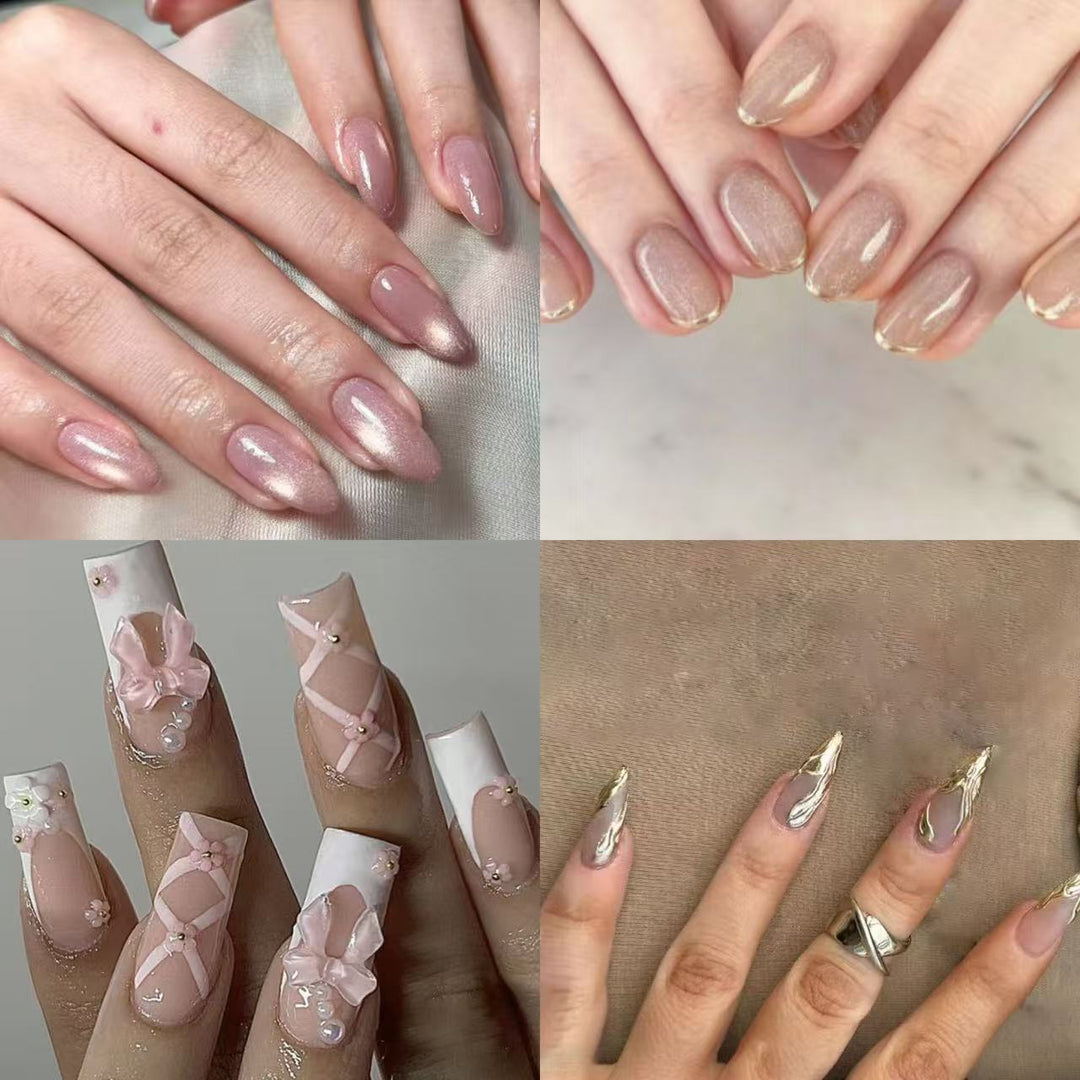 Elegant Floral Bow Nail Art Stornfield