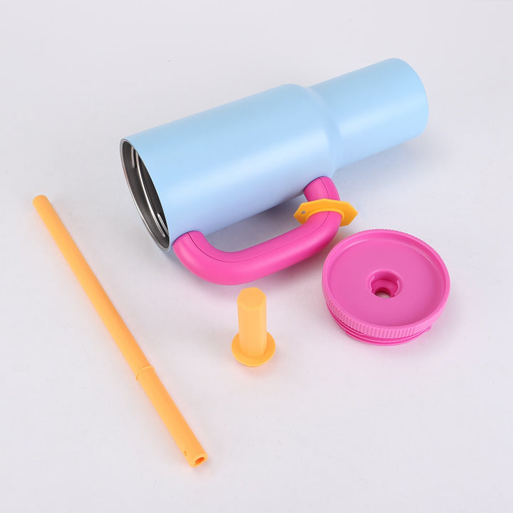 Ladies stylish insulated cup with straw Stornfield