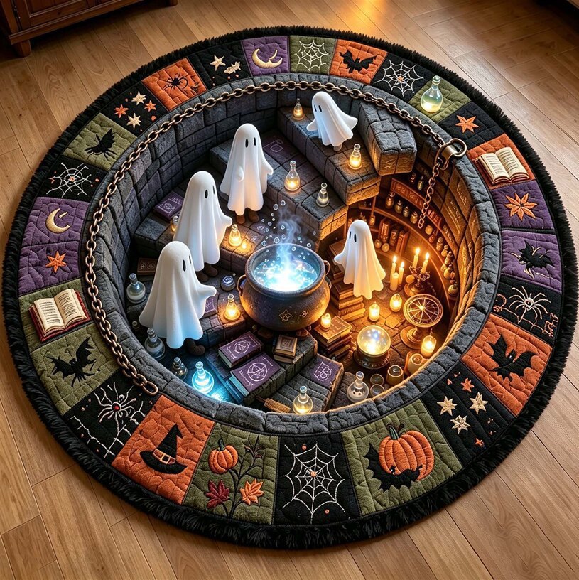 Halloween-Themed Decorative Area Rug