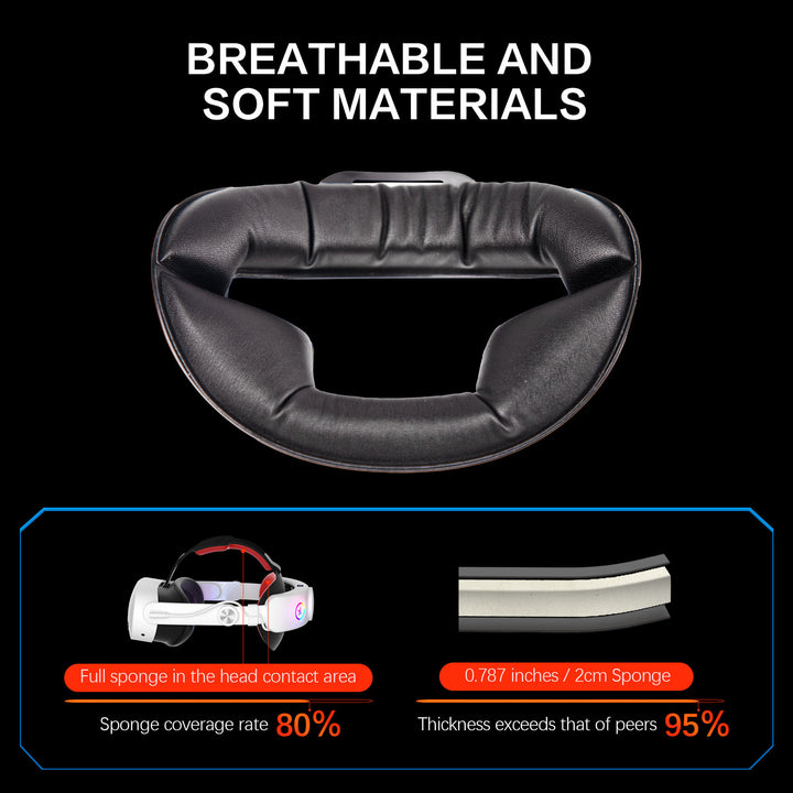 VR-Headset with Adjustable Wearing Comfort and Rgb Led Lighting Stornfield