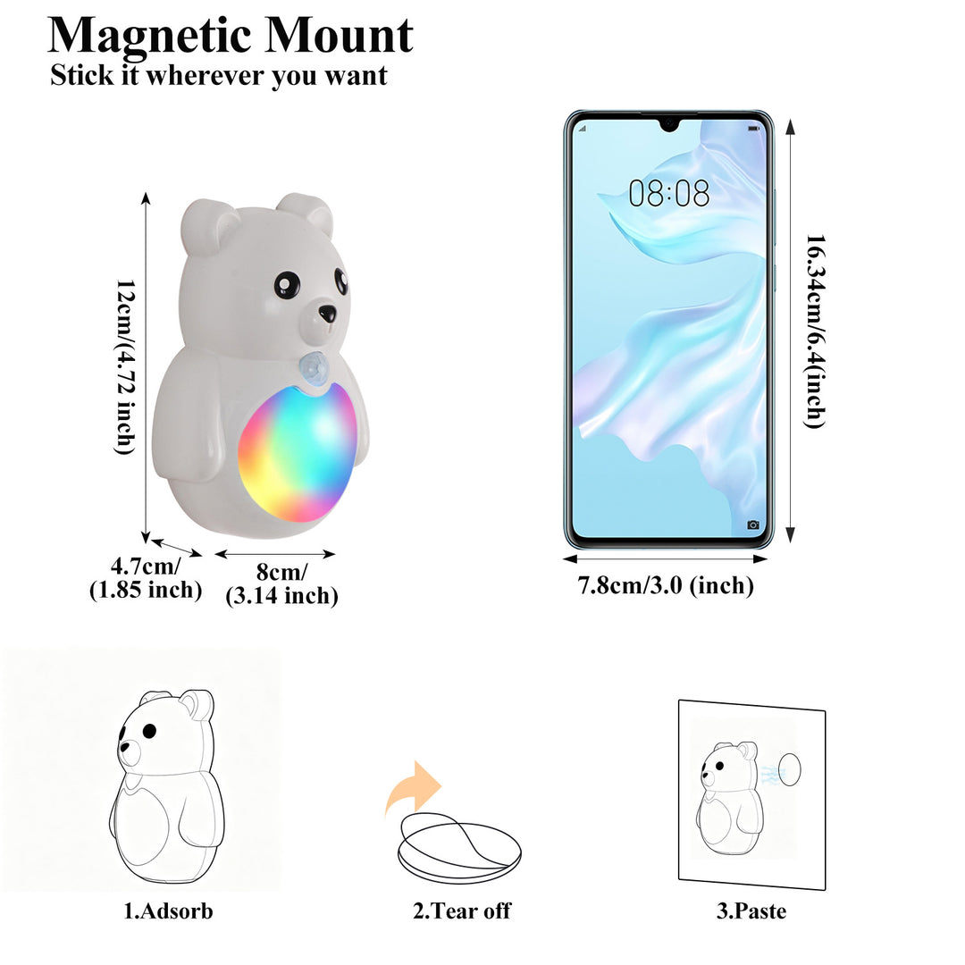 Decorative Bear Magnetic Mount