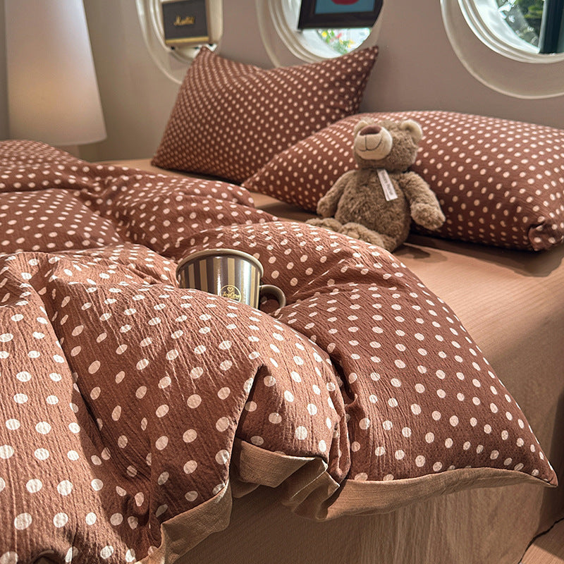 Striped Soft Cotton Bedding Set