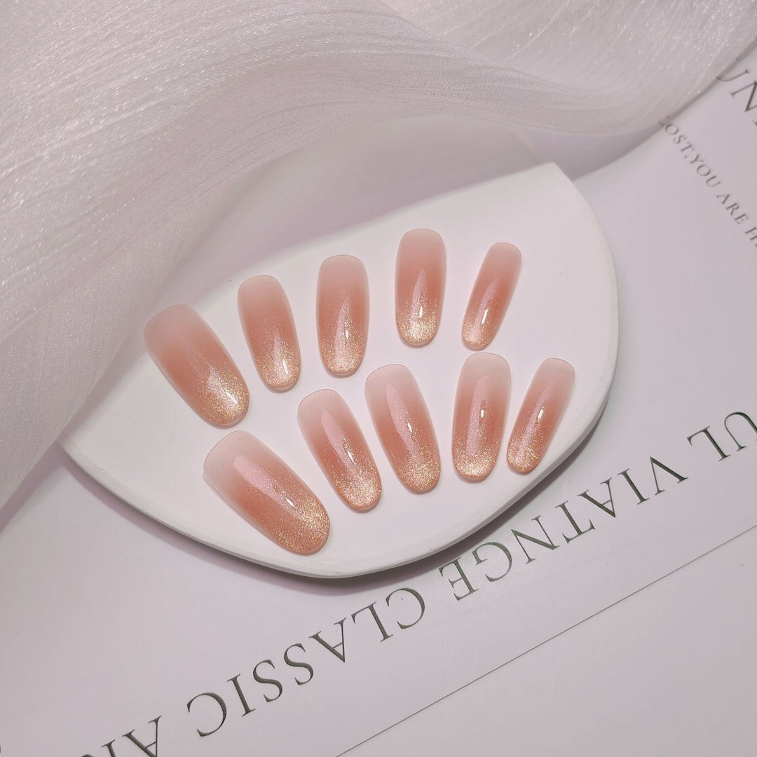 Elegant French Tip Press-On Nails Stornfield