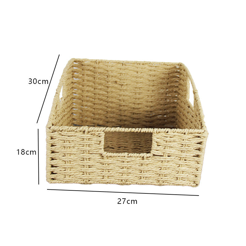 Natural Fiber Rectangular Storage Basket Stornfield