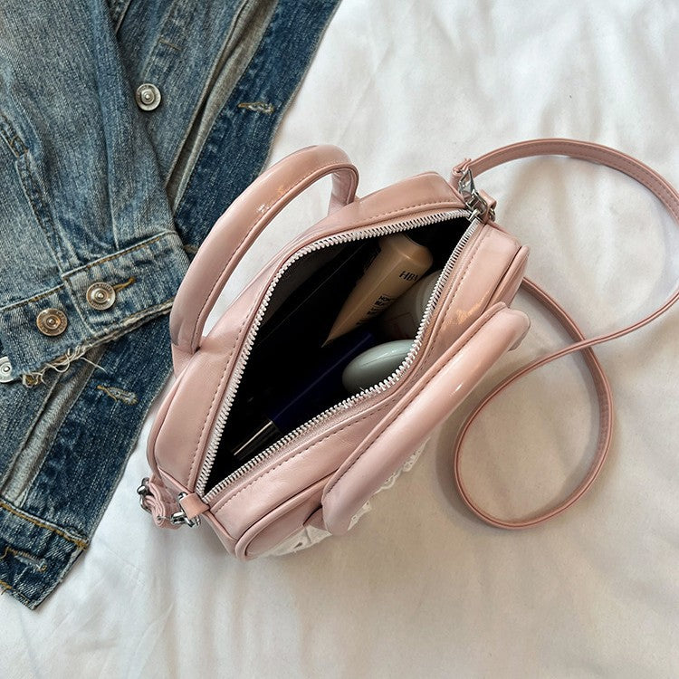 Elegant Bow-Accent Handheld Purse
