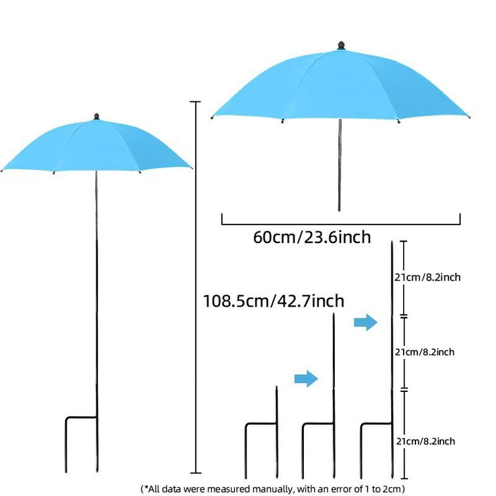 Women's sun protection umbrella with flexible tripod Stornfield