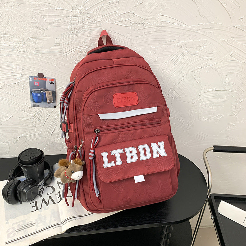 Modern Textured Casual Backpack Stornfield