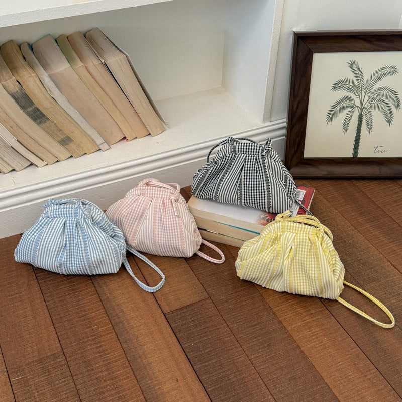 Gingham Print Mini Crossbody Bag