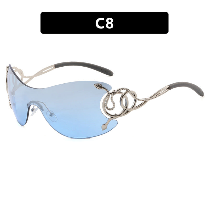 Women’s futuristic sunglasses with playful design Stornfield