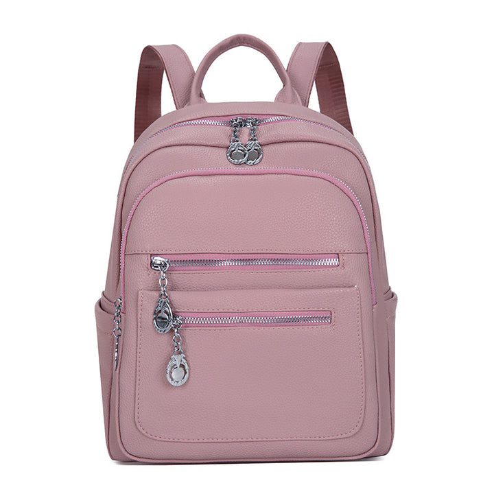 Stylish Multi-Pocket Leather Backpack Stornfield