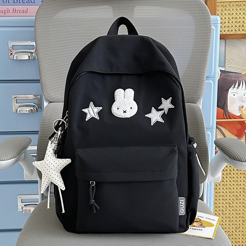 Cute Bunny-Embellished Backpack Stornfield