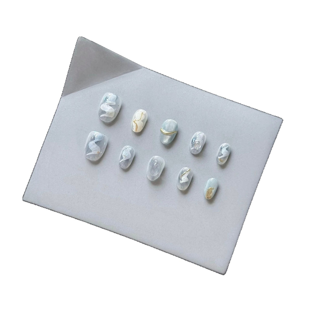 Sophisticated Marble Effect Press-On Nails Set