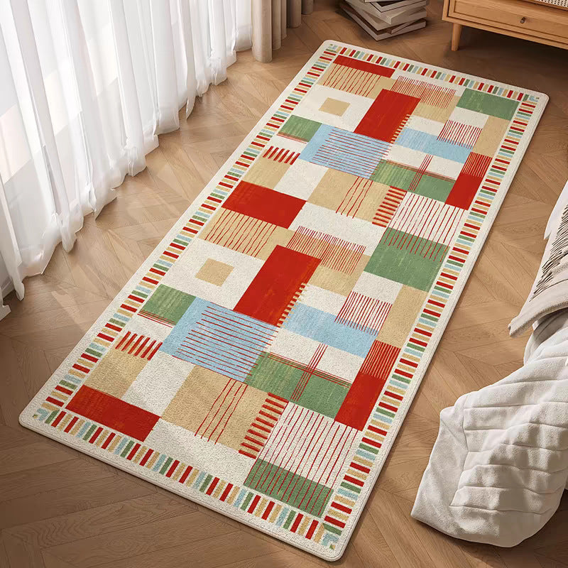 Colorful Geometric Patterned Area Rug