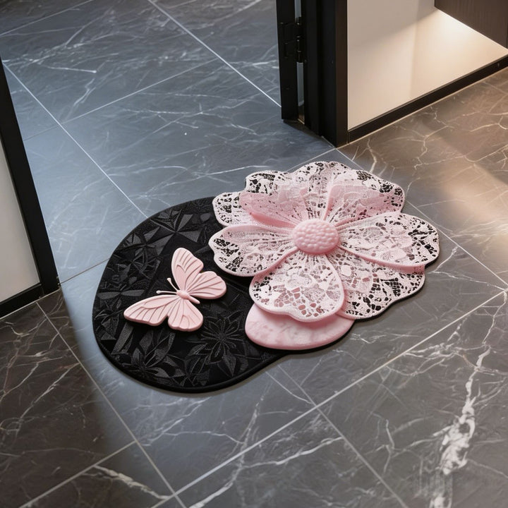Luxurious Floral Pattern Bath Mat