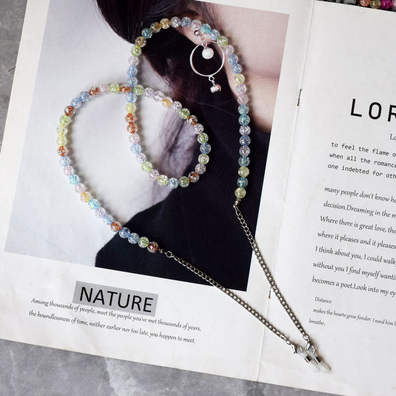 Colorful Textured Beaded Eyewear Chain Stornfield