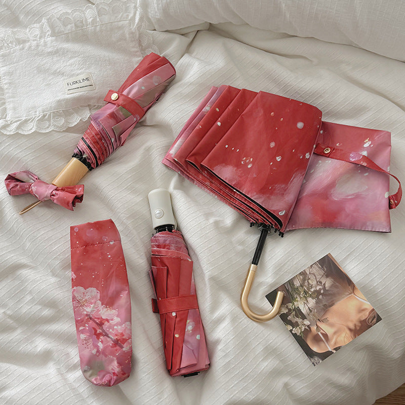 Ladies Foldable Umbrella with Innovative Flower Design Stornfield