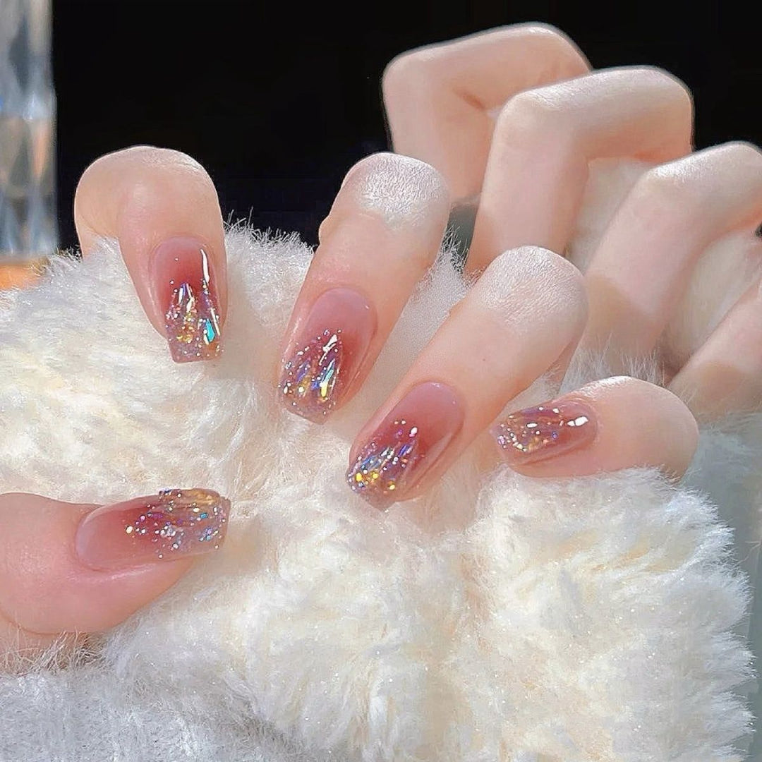 Glitter Ombre Nail Set Stornfield