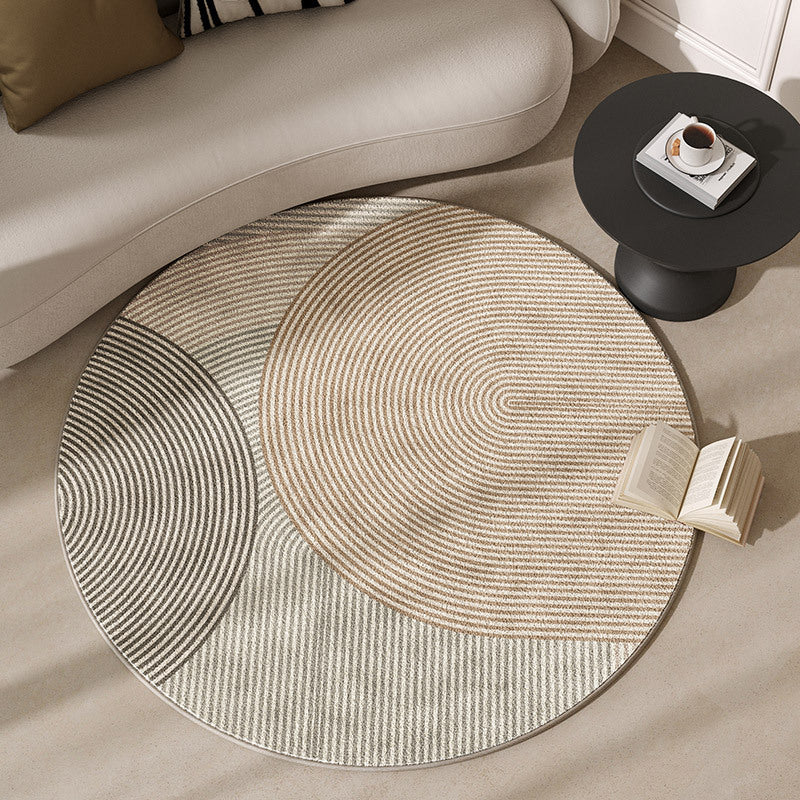 Round Motivational Area Rug Stornfield