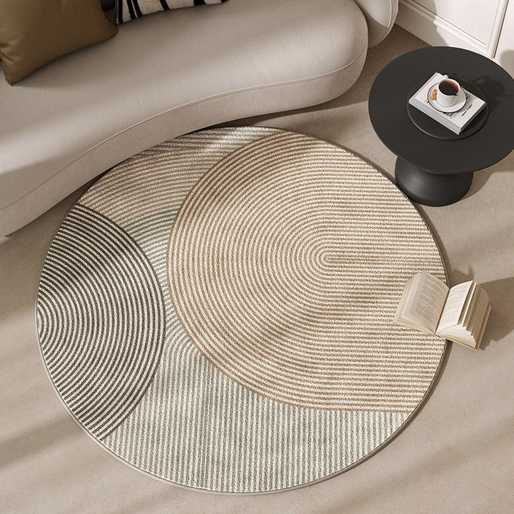 Round Motivational Area Rug Stornfield