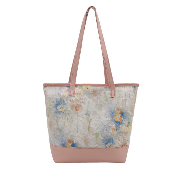 Artistic Floral Embroidered Tote Bag Stornfield