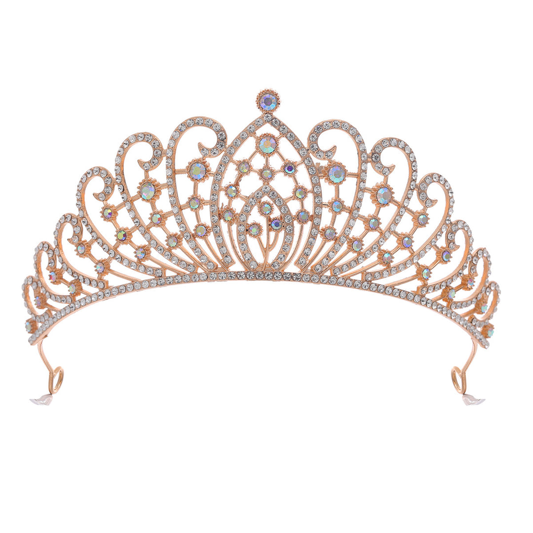 Ladies Elegant Rhinestone Tiara with Floral Details Stornfield
