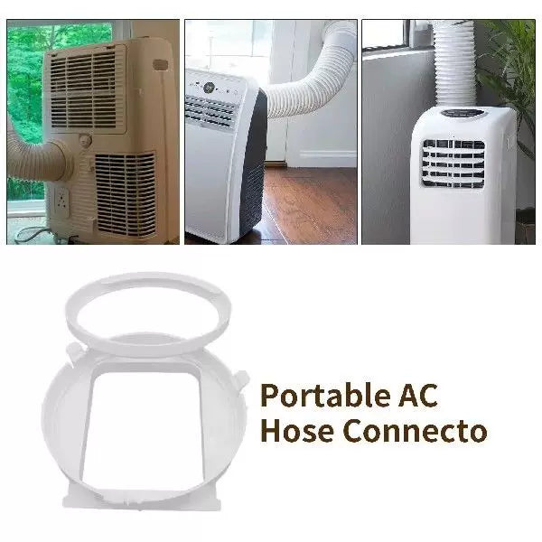 Unisex universal size universal window fan adapter with circular exhaust collar and quick release flange for portable air conditioners Stornfield