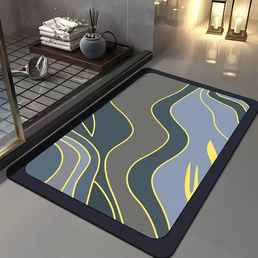 Geometric Patterned Bath Mat