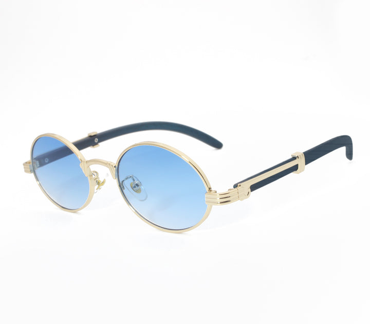 Elegant round sunglasses with high-quality metal frame Stornfield