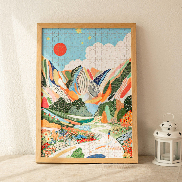 Puzzle Artwork Display Frame for Home Decor