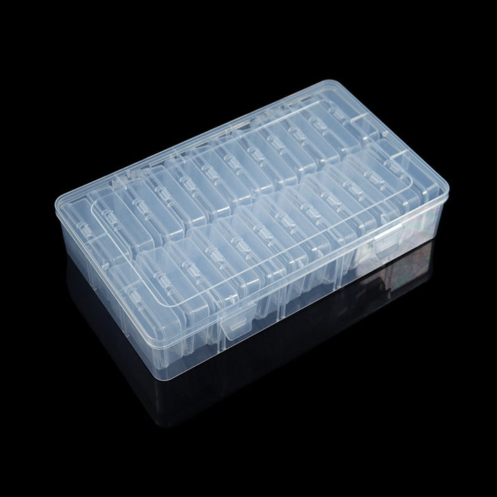 Multi-Compartment Clear Craft Supply Storage Box Stornfield