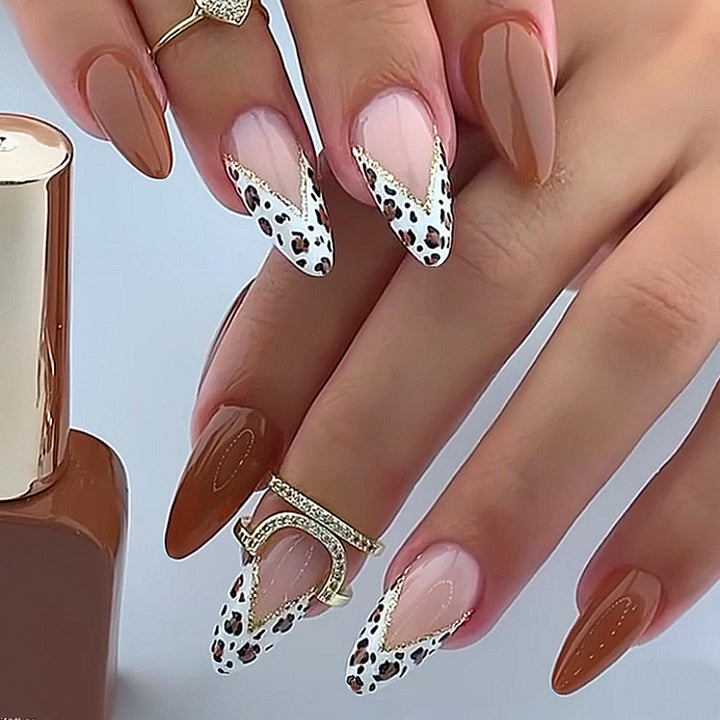 Decorative Press-On Nail Set with Unique Patterns Stornfield