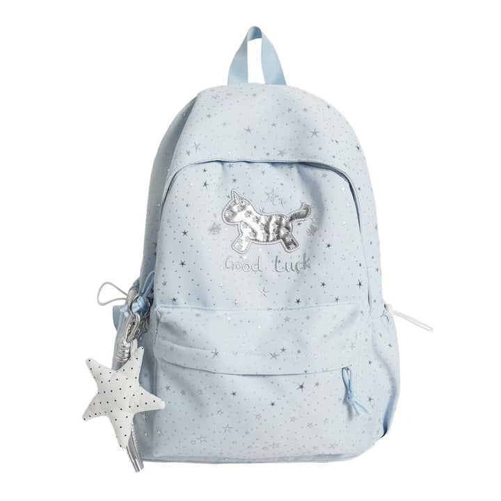 Backpack with Playful Cat Design and Sparkling Details Stornfield