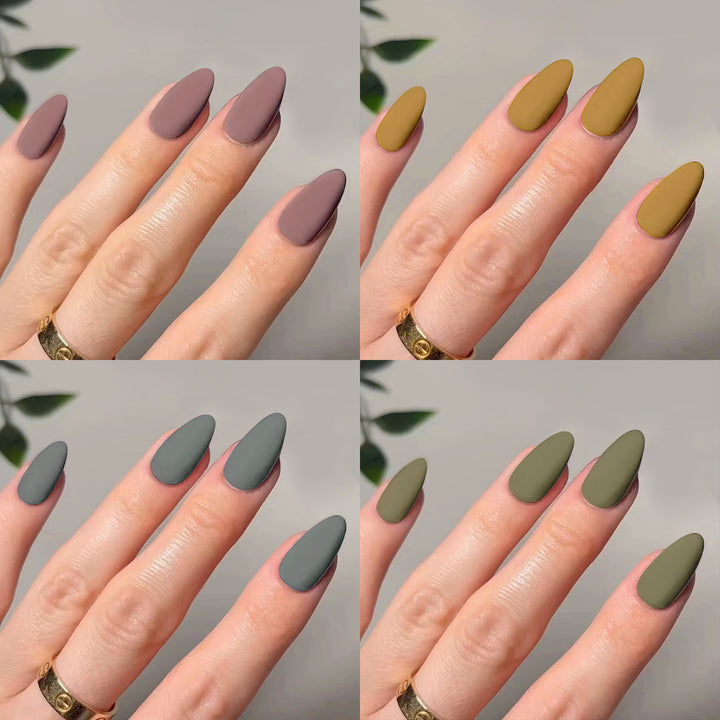 Artful stiletto nails in matte design Stornfield