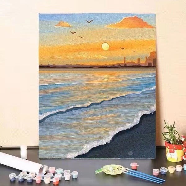 DIY Landscape Paint by Numbers Art Kit Stornfield